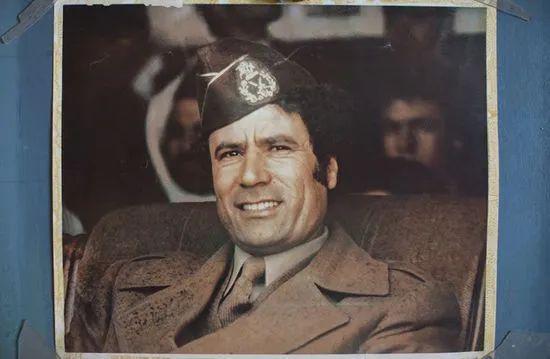 当年的利比亚领导人卡扎菲